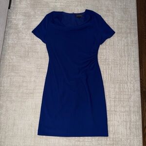 St John Blue Knee Length Dress - Size 10
